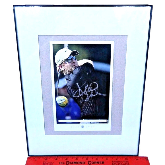 Signed David Duval Golfer Autographed Framed Matted Photo Nike PGA Champion VTG - Picture 2 of 9